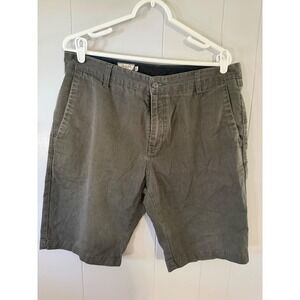 Volcom Chino Shorts Mens 34 Gray Olive Green Casual Skate Surf Summer